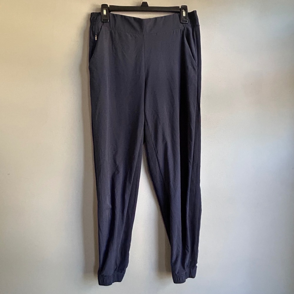 Athleta Brooklyn Jogger Navy Blue Stretch Travel Pants Women Size 10